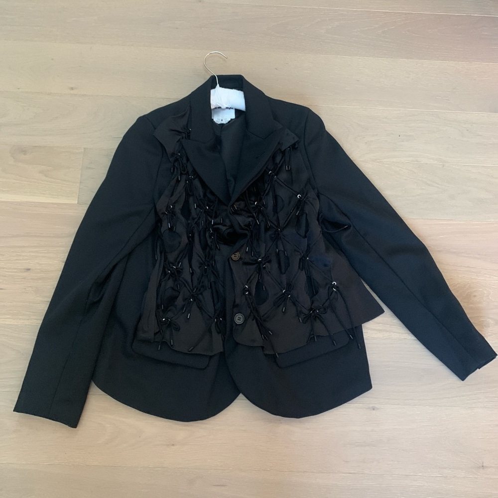 Noir Kei Ninomiya Black Embellished Blazer